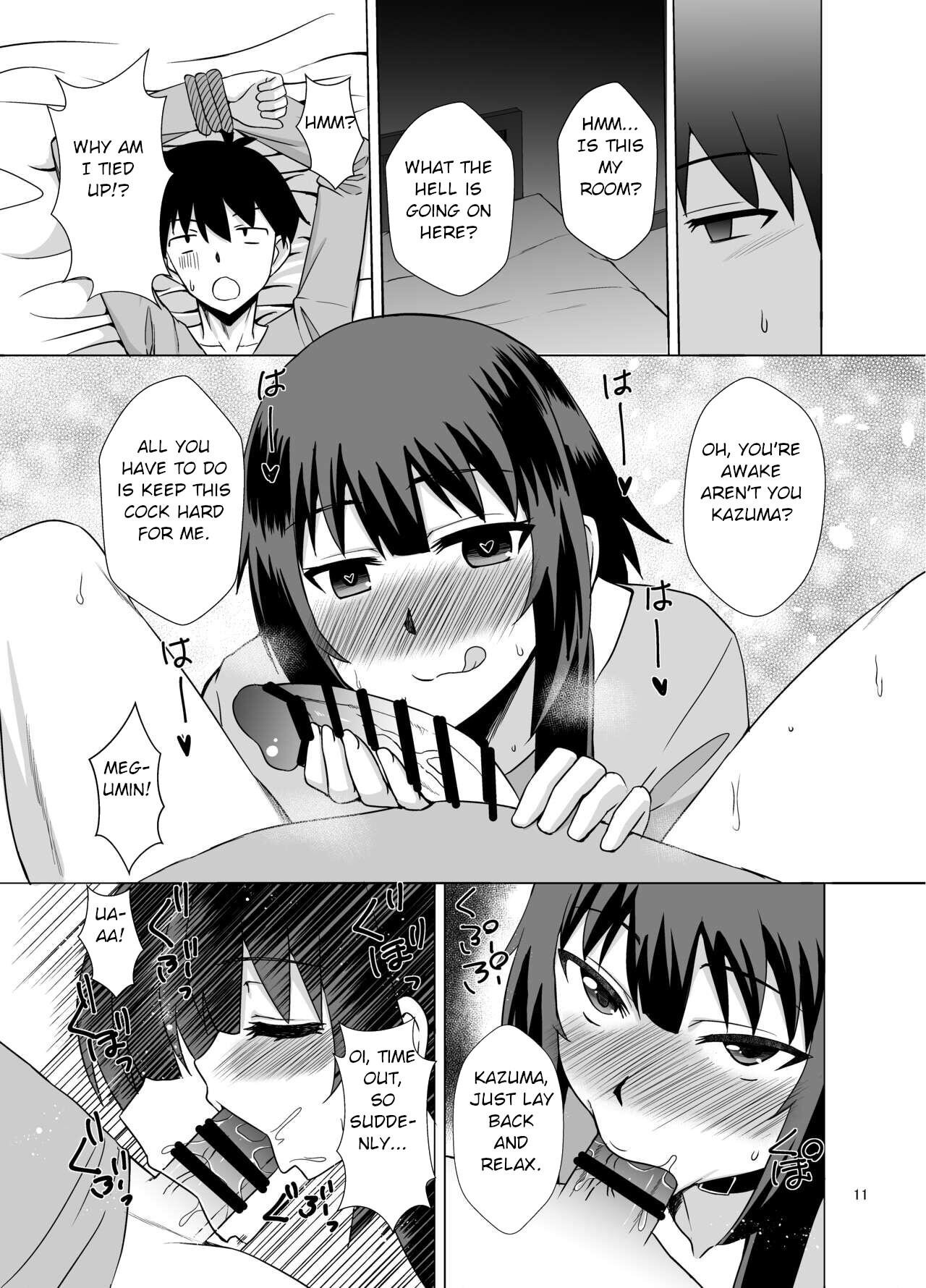 Hentai Manga Comic-A Book About Megumin Slurping With Her Mouth-Read-10